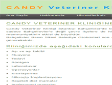 Tablet Screenshot of candyveteriner.com